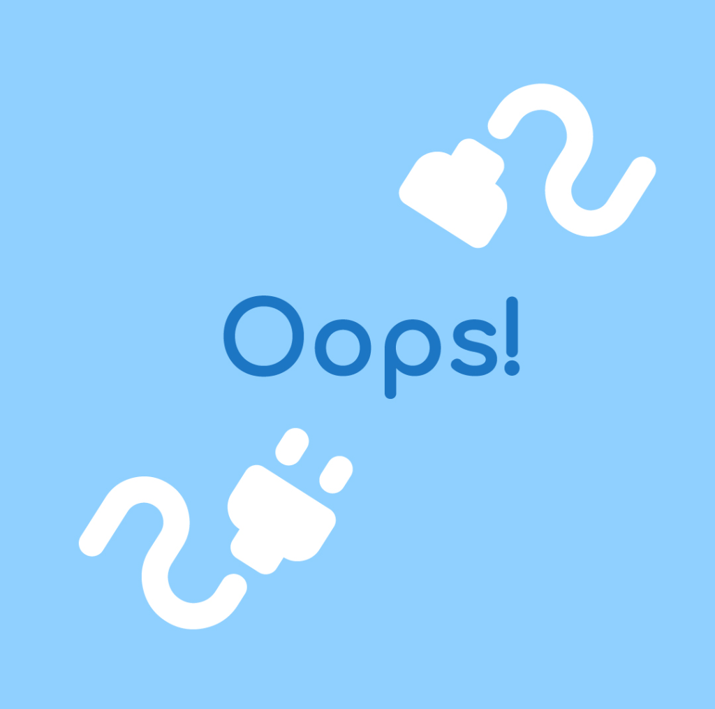 Grafik: Oops - Seite nicht erreichbar